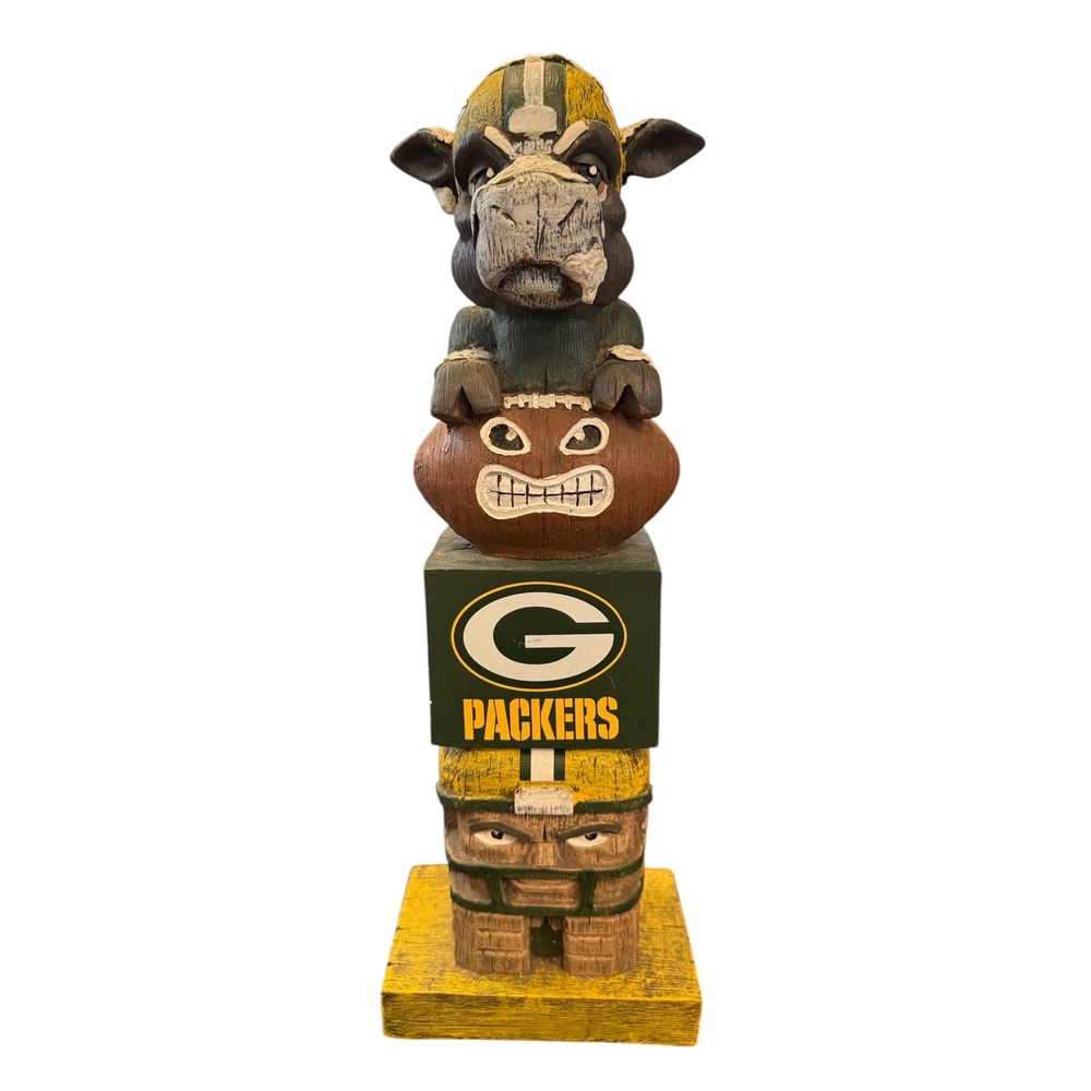 Evergreen Enterprises Tiki Totem Green Bay Packers OS Green  NFL Decor
